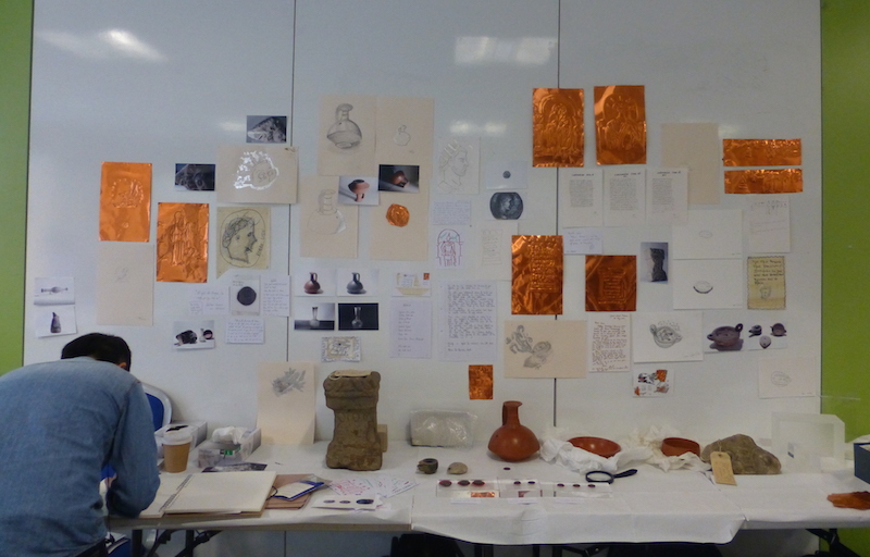 Display of creations during the Great North Museum workshops
