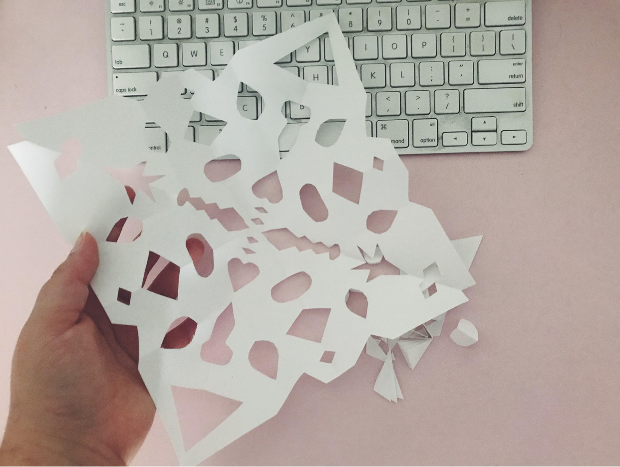 Paper snowflake inspired by "Visualizing the York Minster As Papercraft"